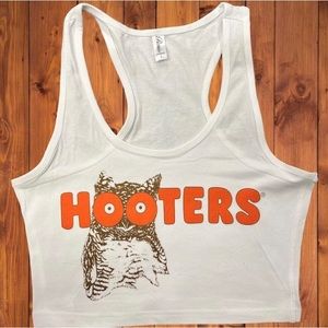 Hooters Racerback Crop Tank